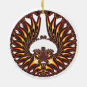 'GoldWings' Keramisch Ornament (Achterkant)