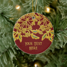 Goldwork Embroidery on Fabric Effect, jouw tekst