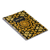 Goldwork Embroidery Pattern - Voeg Tekst toe aan N Notitieboek (Rechterzijde)