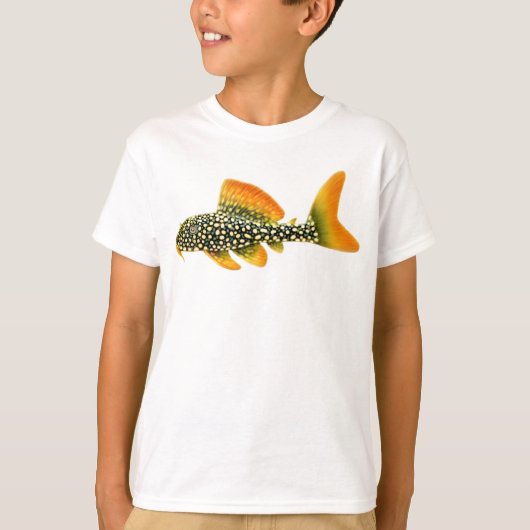 Goldy Sunshine Pleco Kinder T-Shirt (Voorkant)