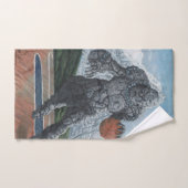 Golem en pierre jouant des serviettes de Bath de (Serviette à main)