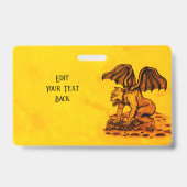 Golem Gargouille Badge (Achterkant)