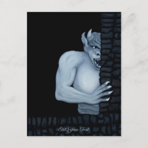 Golem Gargoyle Briefkaart