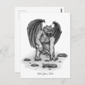 Golem Gargoyle Briefkaart (Voorkant / Achterkant)