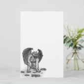 Golem Gargoyle Briefpapier (Staand voorkant)