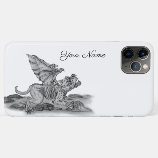 Golem Gargoyle Case-Mate iPhone Case (Achterkant (horizontaal))