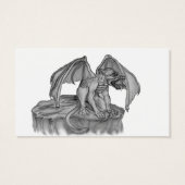 Golem Gargoyle, Design noir et blanc (Dos)