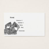 Golem Gargoyle, Design noir et blanc (Devant)