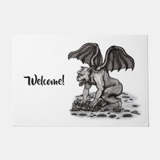 Golem Gargoyle Deurmat (Voorkant)