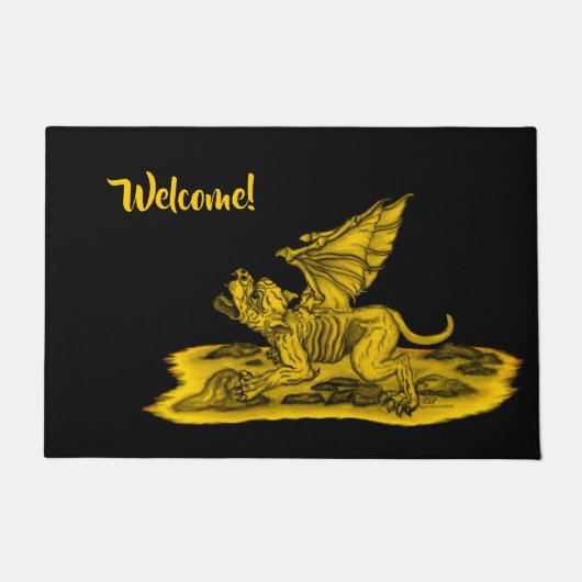 Golem Gargoyle Deurmat (Voorkant)