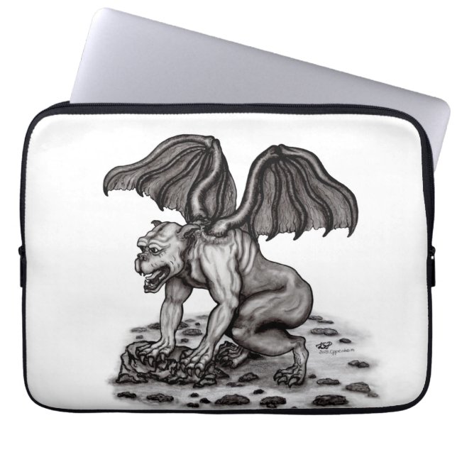 Golem Gargoyle Laptop Sleeve (Voorkant)