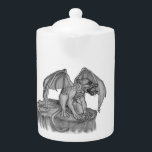 GOLEM - Gargoyle noir et blanc<br><div class="desc">Design de crayon original par KSZP</div>