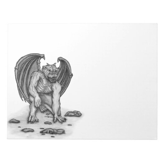 Golem Gargoyle Notitieblok (Voorkant)