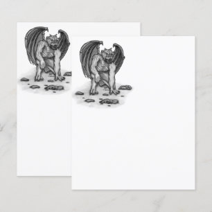 Golem Gargoyle Paper - blad