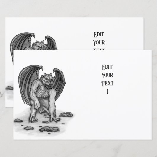 Golem Gargoyle Paper - blad (Voorkant / Achterkant)