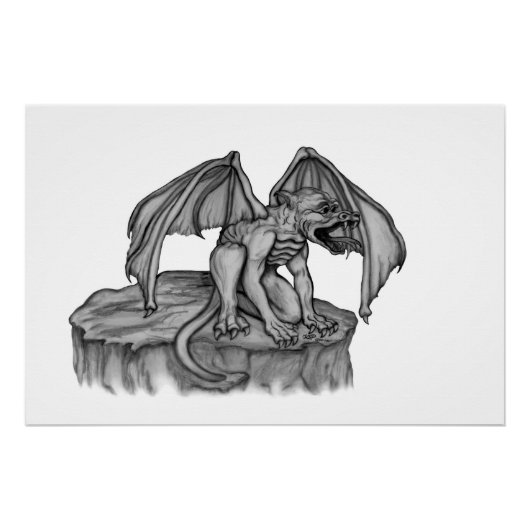 Golem Gargoyle Perfect Poster (Voorkant)