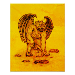 Golem Gargoyle Perfect Poster