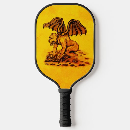 Golem Gargoyle Pickleball Paddle (Voorkant)