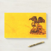 Golem Gargoyle Post-it® Notes (Op bureau)