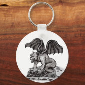 Golem Gargoyle Sleutelhanger (Achterkant)