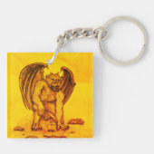 Golem Gargoyle Sleutelhanger (Achterkant)
