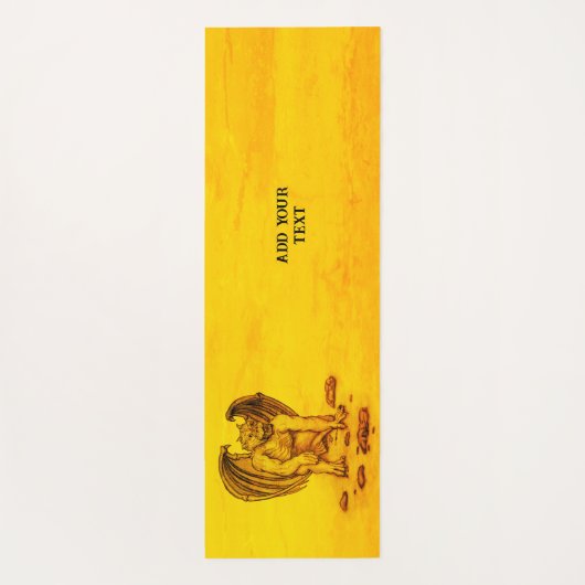 Golem Gargoyle Yogamat (Achterkant)