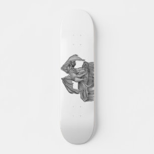 GOLEM - Gargoyle zwart-wit design Skateboard