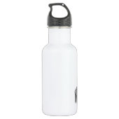 GOLEM - Gargoyle zwart-wit design Waterfles (Achterkant)