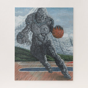Golem Jouer Au Basket-Ball Gros Puzzle D'Art