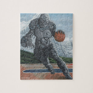 Golem Jouer Basketball Petit Imaginaire Puzzle