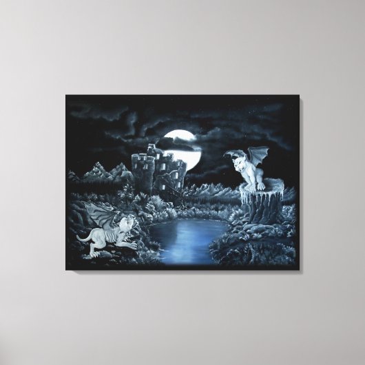 Golem vs Dolem District Gevecht Canvas Afdruk (Voorkant)