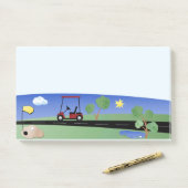Golf - 10 x 6-inch Post-it® notes (Op bureau)