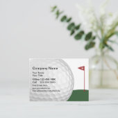 Golf 18 Hole Design Visitekaartje (Staand voorkant)