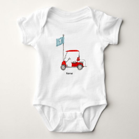 Golf 1e verjaardag golffeest romper (Voorkant)