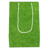 Golf 1e verjaardag met golfvlag op groen medium cadeauzakje (Achterkant)