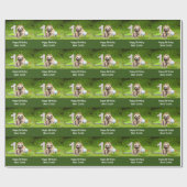 Golf 1e verjaardag met Sloth Golfer Cadeaupapier (Vlak)