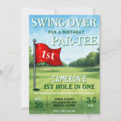 Golf 1e verjaardagsfeestje gat in één kaart (Voorkant)