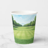 Golf 1e verjaardagsfeestje gat in één papieren bekers (Achterkant)