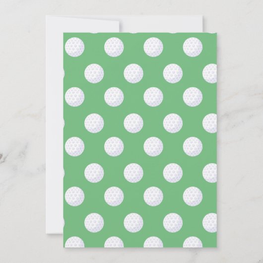 Golf 2e anniversaire Deux Invitations de golf amus (Dos)