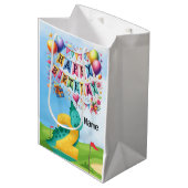 Golf 2e Verjaardag thema voor kind golfer Medium Cadeauzakje (Voorkant Gekanteld)