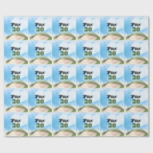 Golf 30e verjaardag Par tee dertig feest Cadeaupapier