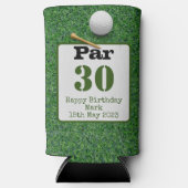 Golf 30th Birthday met golfbal op groen gras (Voorkant)