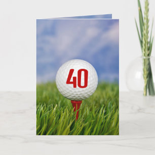 Golf 40th Birthday Party