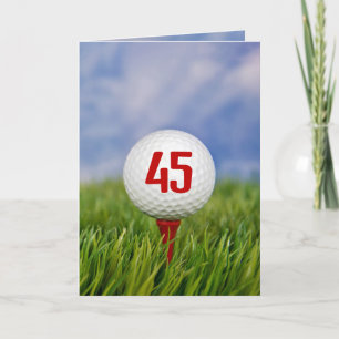 Golf 45e anniversaire Invitation de fête