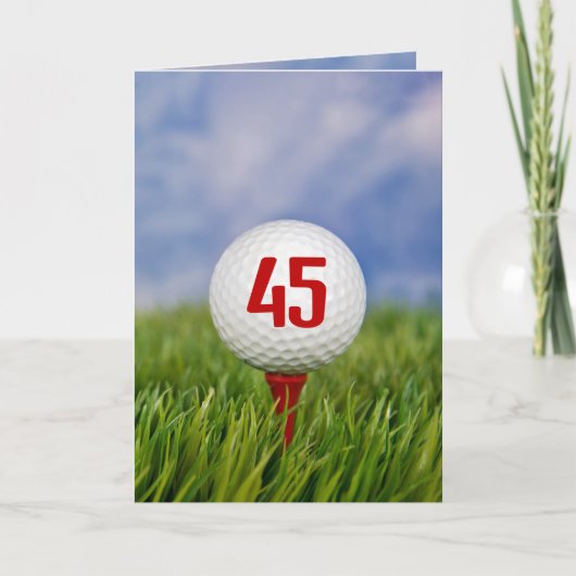 Golf 45th Birthday Party Invitation (Voorkant)