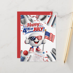 Golf 4 juli Onafhankelijkheidsdag Briefkaart