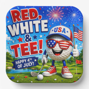 Golf 4 juli Onafhankelijkheidsdag Papieren Bordje