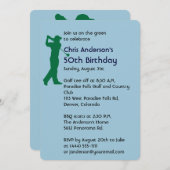 Golf 50e anniversaire invitation (Devant / Derrière)