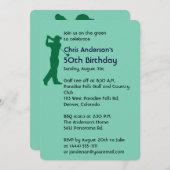 Golf 50e anniversaire invitation (Devant / Derrière)