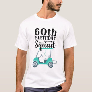 Golf 60e verjaardagsplein t-shirt
